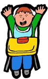 Cheering Toddler Clipart