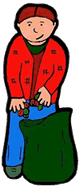 Picking Up Leaves Clipart