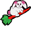 Bunny Riding Carrot