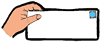 Hand Holding Envelope Clipart