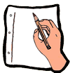 Hand Writing Clipart