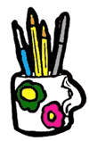 Cup of Pens Clipart