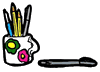 Cup of Pens Clipart