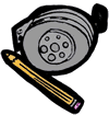 Pencil & Sharpener Clipart