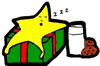 Star Sleeping on Present