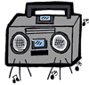 Ghetto Blaster Music Clipart