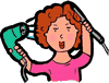 Girl Blow Drying Hair and Curling