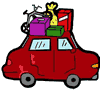 Packed Car Clipart