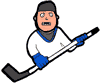 Angry Hockey Player Clipart