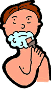 Man Shaving Clipart