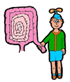 Large Intestine Clipart