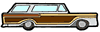 Woody Station Wagon Clipart