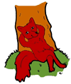 Fox Relaxing on Tree
