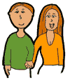 Couple Holding Hands Clipart
