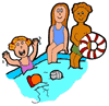 Kids Playing in Pool