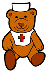 Stuffed Nurse Bear Clipart