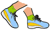 Feet Walking Clipart