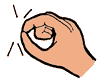 Hand Pinching Clipart