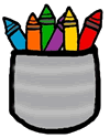 Cup of Crayons Clipart