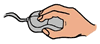 Hand Holding Computer Mouse Clipart