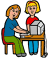 Students Working on Computer