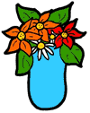 Flowers in Vase Clipart
