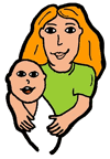 Mother & Baby Clipart