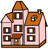 Front of Dollhouse Clipart