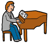Man Playing Piano Clipart