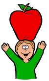 Boy Balancing Apple