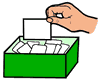 Hand Holding Ballot Clipart