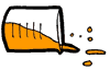 Spilled Beaker Clipart