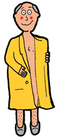 The Local Streaker Clipart