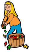 Picking Up Leaves Clipart