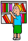 Boy in Library
