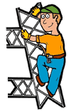 Tower Climber Worker Clipart