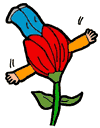 Eating Man Flower Clipart