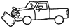 Snow Plow Truck Clipart