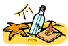 Message in a Bottle Clipart