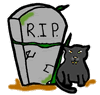 Tombstone & Black Cat