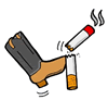 Kick the Smoking Habit Clip Art