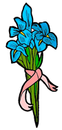 Blue Iris Bouquet Clipart