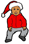 Christmas Toddler Clipart