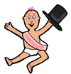 New Year's Baby Clipart