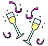 Champagne Glasses Clipart