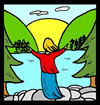 Worshiping Nature Clipart