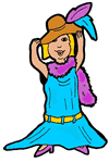 Playing Dress-Up Clipart