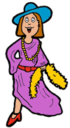Playing Dress-Up Clipart
