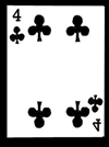 Four of Clubs Clipart