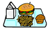 Burger & Fries Clipart